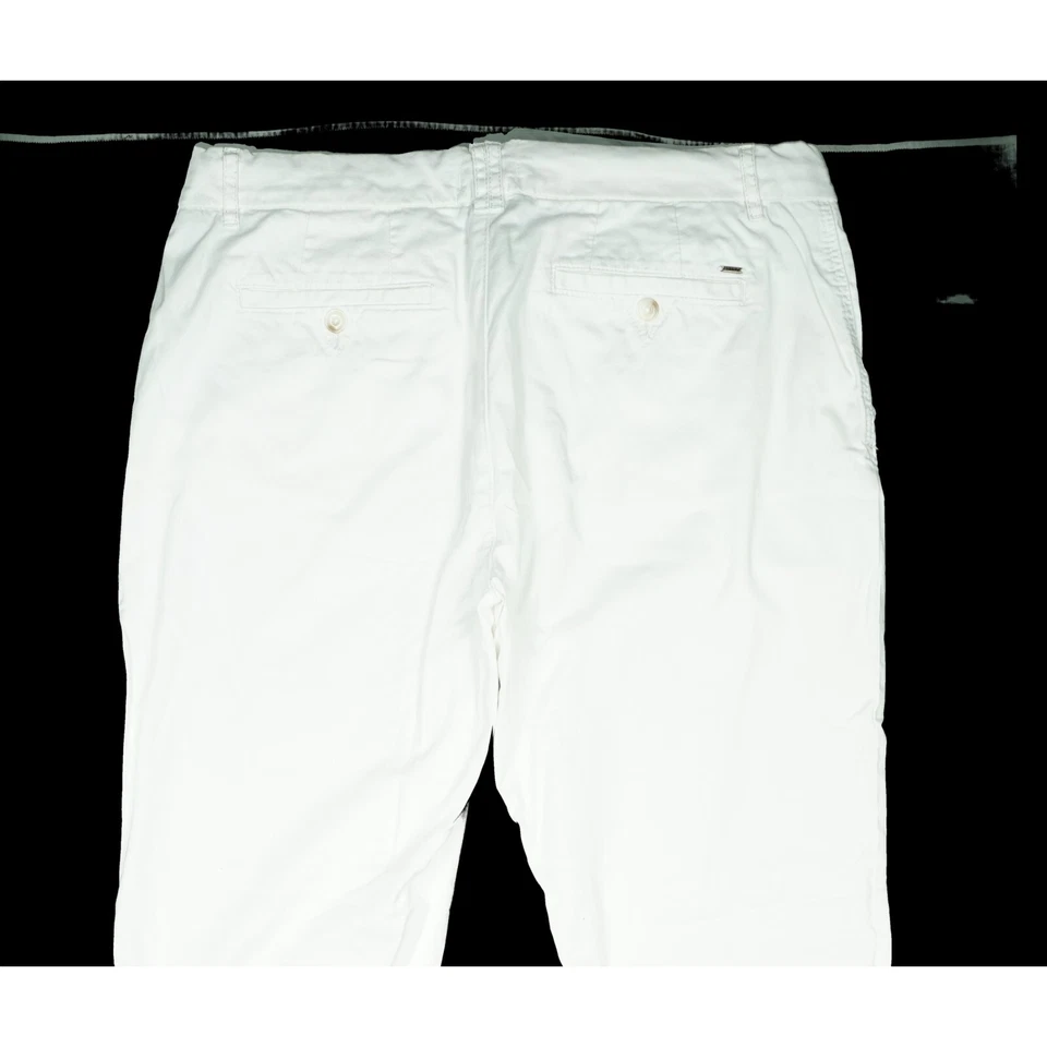 Esprit Damen Jeans Hose stretch straight mid Chino Sommer 40 W32 L32 weiß Praxis - Bild 4 von 4