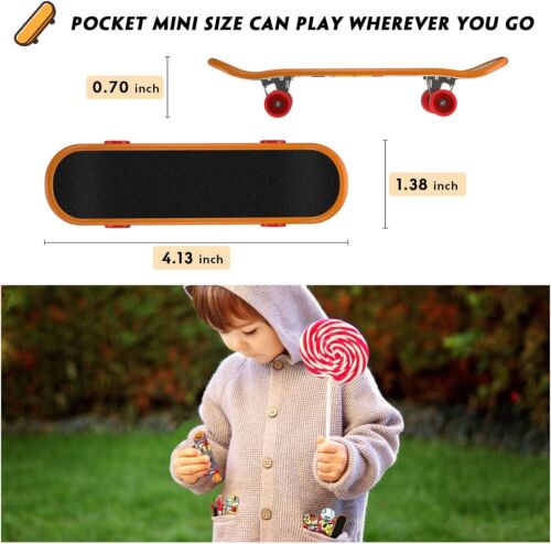 Finger Skateboards for Kids Set of 12, Mini Skateboard Fingerboards 12 Pieces - Picture 4 of 13