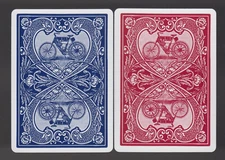Playing Swap Cards  GENUINE 2 only single WIDE BICYCLE  "AUTO BIKE 1"   RE-PRINT