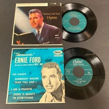 Lot of 2 Tennessee Ernie Ford 45 RPM Ep's on Capitol - EAP 2-756 & EAP 1-639