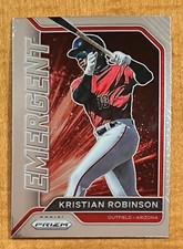 Kristian Robinson - 2021 Panini Prizm Emergent Card #EM12 Rookie Prospect 