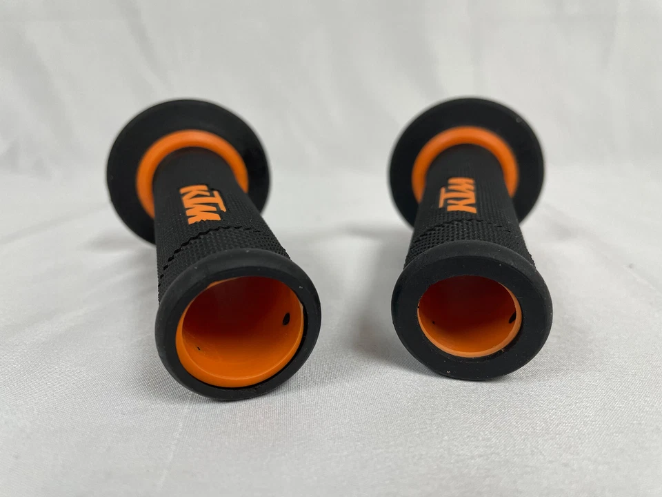 OE KTM Black Orange Dual Compound Open-End Grips 2008-2015 65 SXS 63002021200 - Image 2 of 4