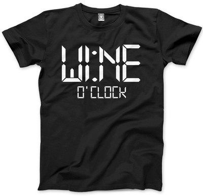 Wine O'Clock - Alcohol Gift Lover Vino Present Unisex Mens T-Shirt