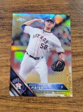 2016 Topps Chrome Update Gold Refractor /50 Doug Fister #HMT11 SSP