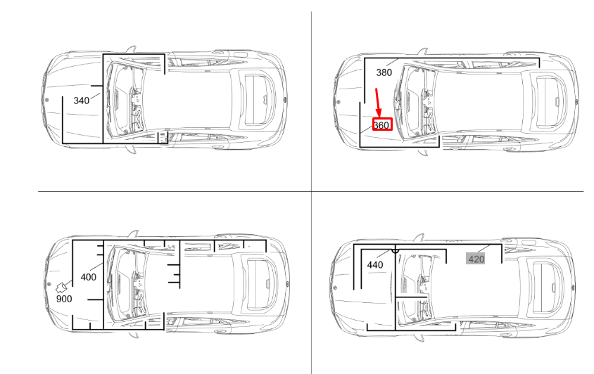 Faisceau de câbles de la boîte à fusibles MERCEDES-BENZ GLE W167 A1675401007
