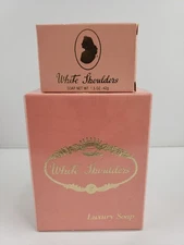 Vintage Evyan White Shoulders Perfumed Luxury Soap 2-PC  5 oz Bar & 1.5 oz Bar