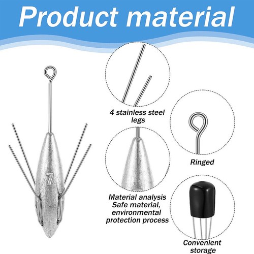 9KM Sputnik Sinkers Weight High Quality Surf Fishing Sinker Fishing Lead Weight - Picture 5 of 10