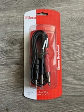 Hosa 3.5 mm TRS to Dual 1/4 in TS Stereo Breakout, 10 Feet - Brand New CMP-159 