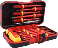 1000V Insulated Magnetic Screwdrivers Electrical Tools Kit Changeable Bit 13pcs