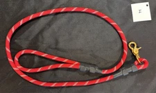 4' Four Foot Handmade Pet Leash - Red - Reflective - Climbing Rope