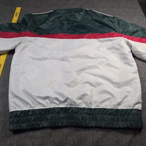 Copper Rivet Racing Bomber Jacket Mens XL Green White Speed Freak Streetwear image 7