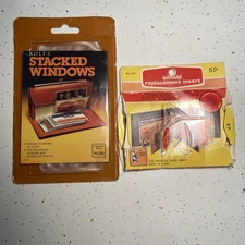 Billfold Photo Credit Card Insert New Vintage Lot (2) Retro Supply Wallet