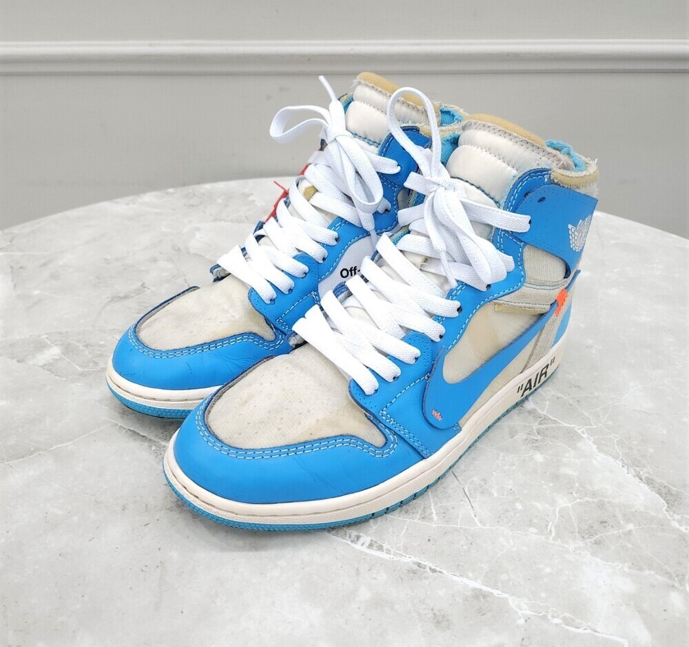 OFF WHITE X NIKE Nike Air Jordan 1 X Off White Retro High UNC blu polvere 76813127