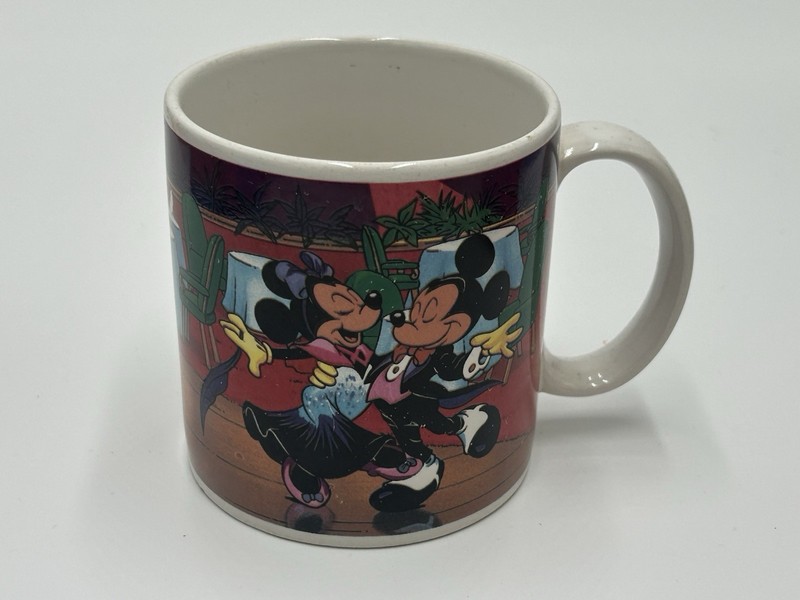 Vintage Applause Disney Mickey Mouse Goofy & Minnie Mouse Ceramic Mug
