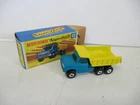 Matchbox Lesney Superfast SF48 Dodge Dump Truck- WIDE 4 SPOKE wheels, boxed