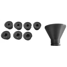 Aluminum Powder Funnel Kit with 8 Caliber Specific Interchangeable Nozzles, S...