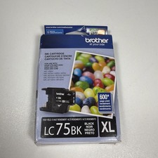*Imperfect Box Exp. 12/2026* Brother LC75BK XL Black Ink Cartridge.