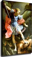 St Michael The Archangel Angel Catholic Saint Canvas rinting poster creative 
