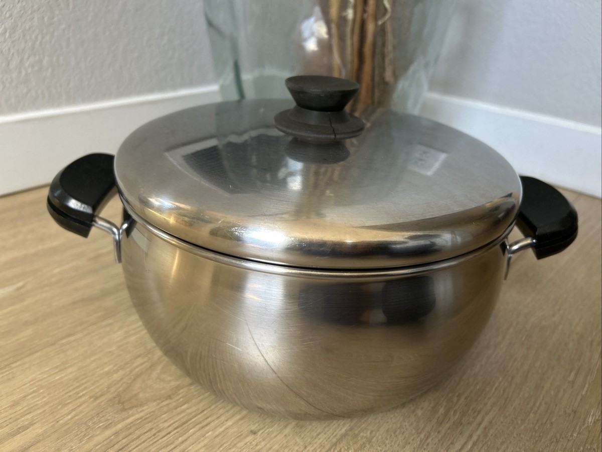 Lagostina ステンレススチールパスタ鍋3L USED Vintage Lagostina Thermoplan 78 Made in Italy Sauce Pan Lid Good