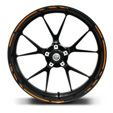 Felgenrandaufkleber Speed Neon Orange Motorrad Felgenrand Felgen MR002