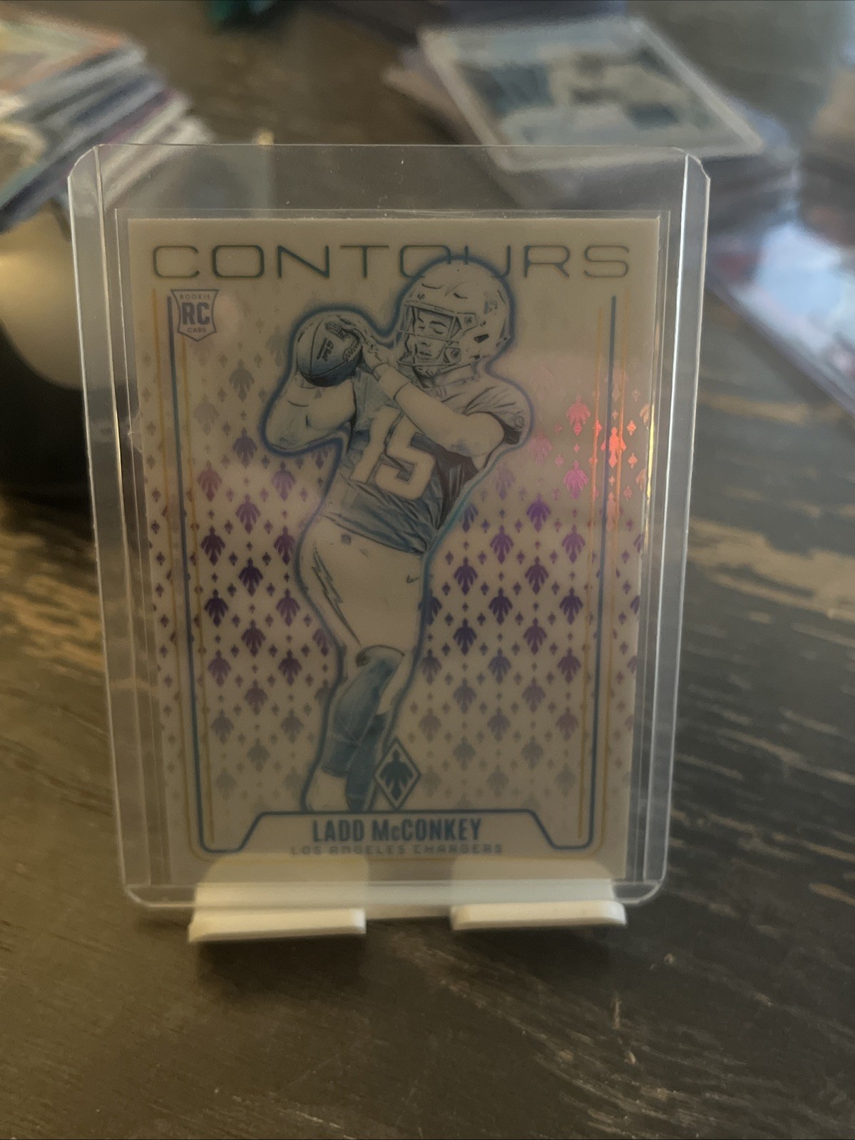 2024 Panini Phoenix - Contours Ladd McConkey #CON-LMY Lazer (RC)