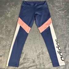Adidas Womens Designed 2 Move 7/8 Leggings Climalite Color Block Logo Size Small