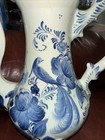 Vintage Delfts Holland Blue Teapot Lid Set Windmill Handpainted 15” X 11” Bequet — photo 2
