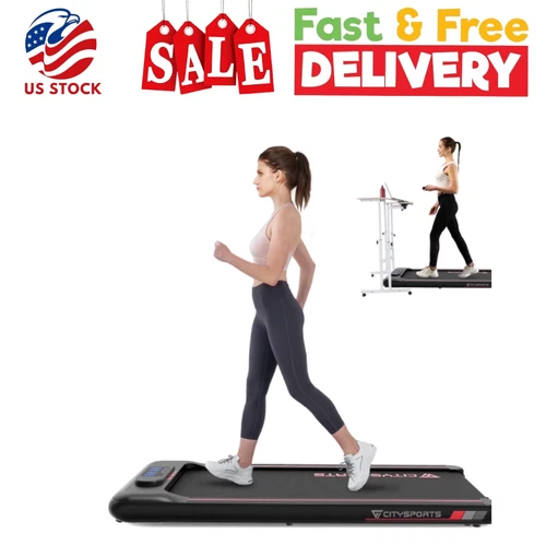CITYSPORTS Under Desk Treadmill, Walking Pad for Home, 1-6 KM/H