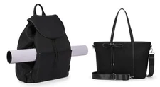 tote bag black+backpack black
