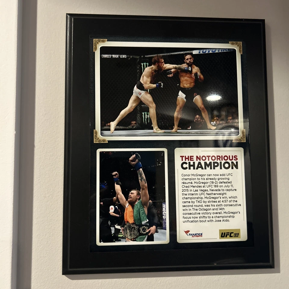 Placa UFC 194 Conor McGregor vs. José Aldo Foto 2 de 4