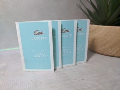 LACOSTE NATURALEau De Lacoste L.12.12 Pour Elle sample Splash Lot Of 4 