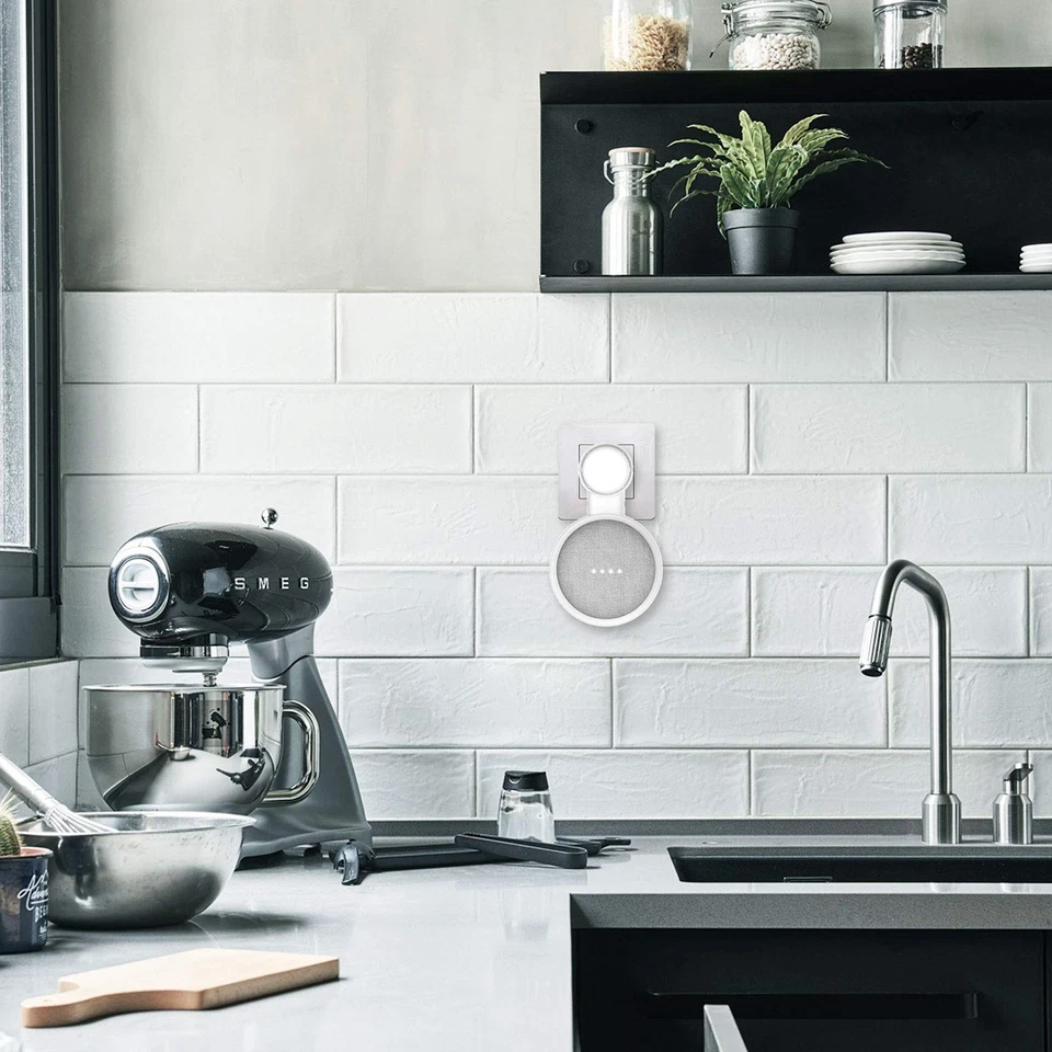 Support Mural pour Google Home Mini/Nest Mini2nd Gen Solution d'Espace-Économ... - Photo 4/4