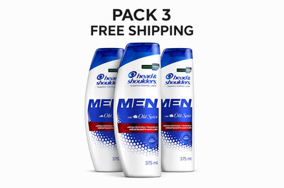 HEAD & SHOULDERS MEN SHAMPOO OLD SPICE 375ML (3 PACK )