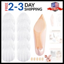 5 Pairs Clear Non-Slip Shoe Pads Sole Protectors Adhesive, High Heels Anti-Sl...