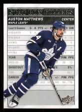2023-24 Upper Deck Stat Box Fillers #SB24 Auston Matthews