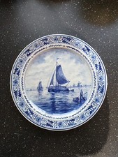 Royal Delft De Porceleyne Fles Wall Plate 26cm diameter 1957