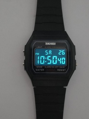 SKMEI 2042 Digital Watch Black 50M Water Resistant Alarm Chronograph Working