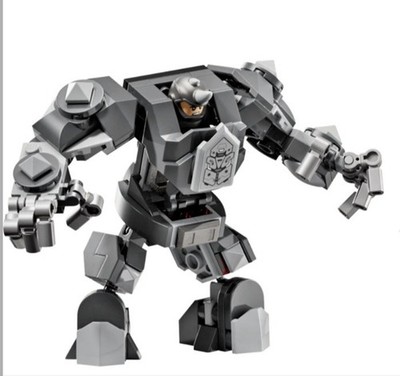 LEGO Marvel Rhino Minifigure and Mech - From 76342 Daily Bugle Set