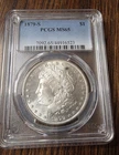 1879-S Morgan $1 Silver Dollar 0.9 Fine Business Strike PCGS MS65