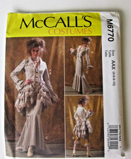 McCALLS M6770 AAX LADIES COSTUME DRESS, JACKET, BLOOMERS Size 4 - 10 UNCUT