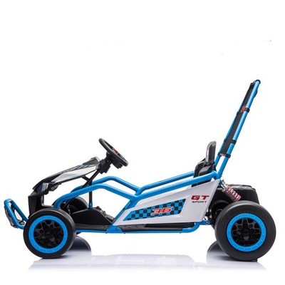 24V 400W Electric Crazy Go Kart Kids Ride on Drift Car EVA Tires Rear Suspension