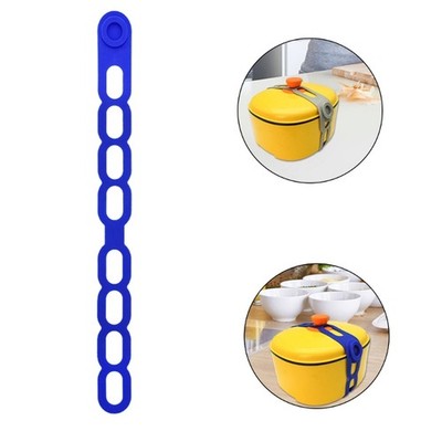 Effective Silicone Elastic Bands Universal Pot Lid Holders For Lunch Box Pan