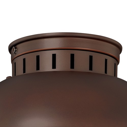 Vaxcel Lighting T0142 Harwich 1 Light Flush Mount Outdoor Ceiling - Bronze - Picture 7 of 12