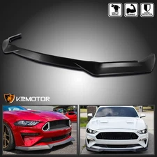 Fit 2018-2023 Mustang GT R Spec Style Front Bumper Lip Spoiler Splitter Body Kit