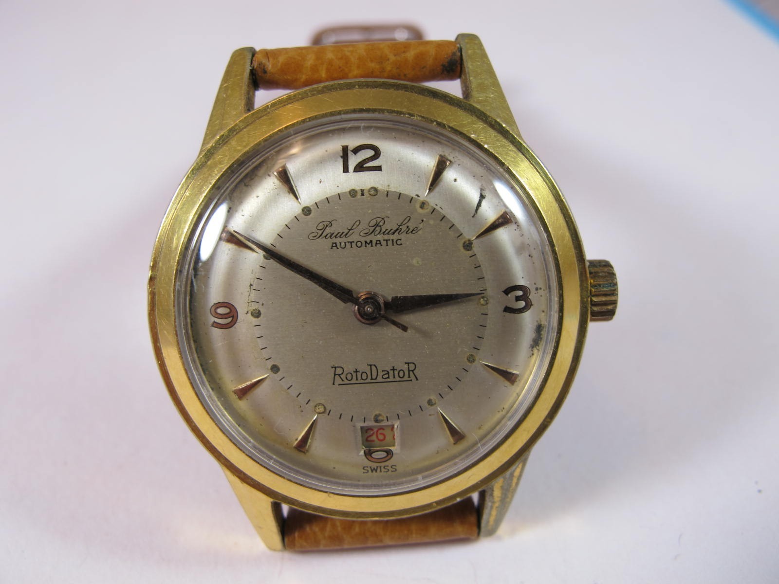 SECONDS BUHRE AUTOMATIC reserve CALENDAR ROTODATOR no VINTAGE MENS PAUL SWEEP - VintageWatches.PK SECONDS BUHRE AUTOMATIC reserve CALENDAR ROTODATOR no VINTAGE MENS PAUL SWEEP - vintagewatches.pk
