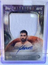 2026 Topps Midnight Ufc Rookie Relic Autographed Card 15/75
