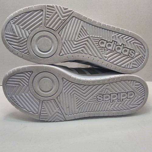 Adidas Aros Zapatos 3.0 Medianos Para Hombre Talla 7.5 Tenis de Baloncesto Blanco Gris Raro - Imagen 9 de 9