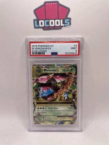 2016 POKEMON XY EVOLUTIONS #2 M VENUSAUR EX PSA 9