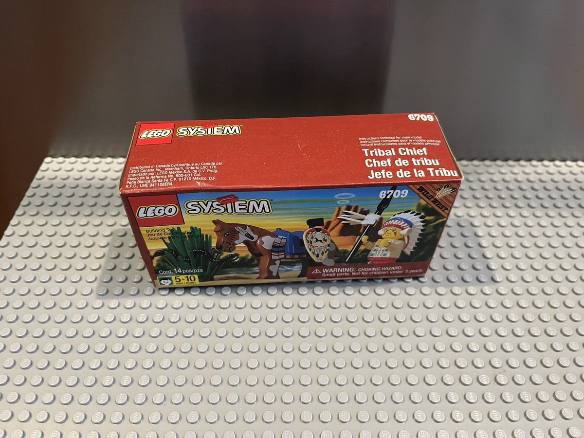LEGO System 6709 Wild West Tribal Chief from 1997 - New Sealed | eBay