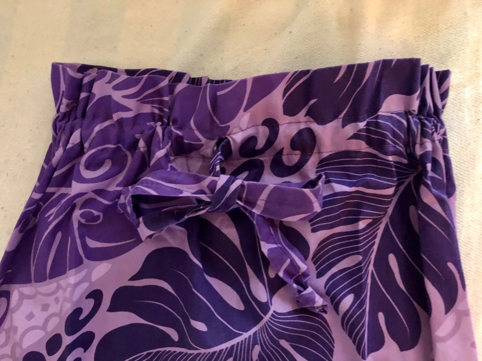 Falda vintage años 70 niñas talla 14-16 floral morado 18 largo 32 cadera cintura 24-26 Foto 2 de 3